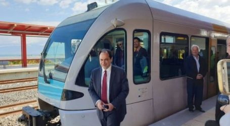 Ολοκληρώθηκε το δοκιμαστικό δρομολόγιο “Κιάτο – Αίγιο”, παρουσία Χρ. Σπίρτζη