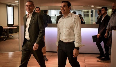 Ο Μάρης ξενάγησε τον Τσίπρα στα γραφεία της 24MEDIA