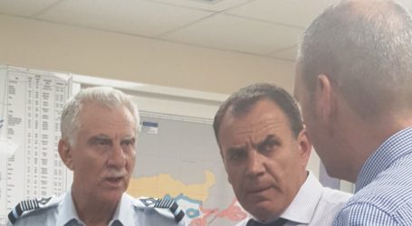 Στο Κέντρο Επιχειρήσεων ο υπουργός Εθνικής Άμυνας, Νίκος Παναγιωτόπουλος