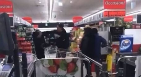 Ιταλία: Αγριο ξύλο μέσα σε σούπερ μάρκετ σε πόλη που είναι σε καραντίνα (ΒΙΝΤΕΟ)