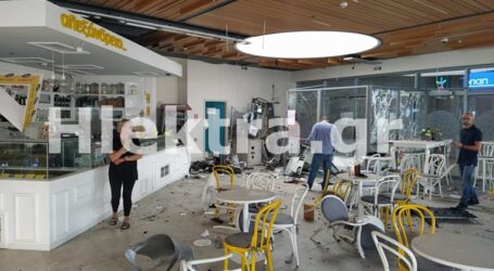 Κόρινθος: Βομβαρδισμένο τοπίο σε εμπορικό κέντρο – Ανατίναξαν τέσσερα ΑΤΜ