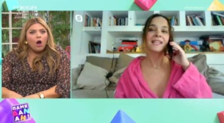 Βγήκε μόνο με το μπουρνούζι της και έγινε χαμός!