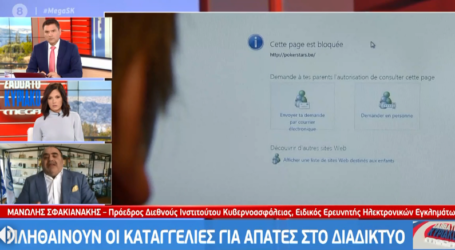 Πώς θα προφυλαχτούμε από τις απάτες στο διαδίκτυο – Ο Μανώλης Σφακιανάκης στο MEGA